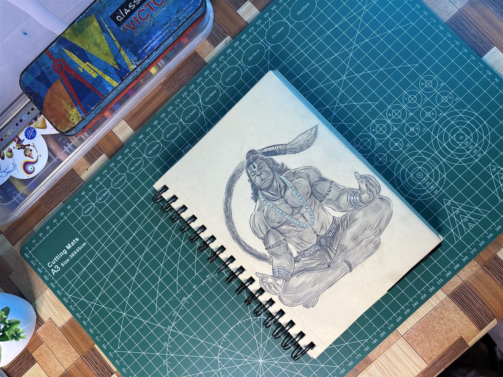 Graphite sketchbook artwork by Harish Rawat